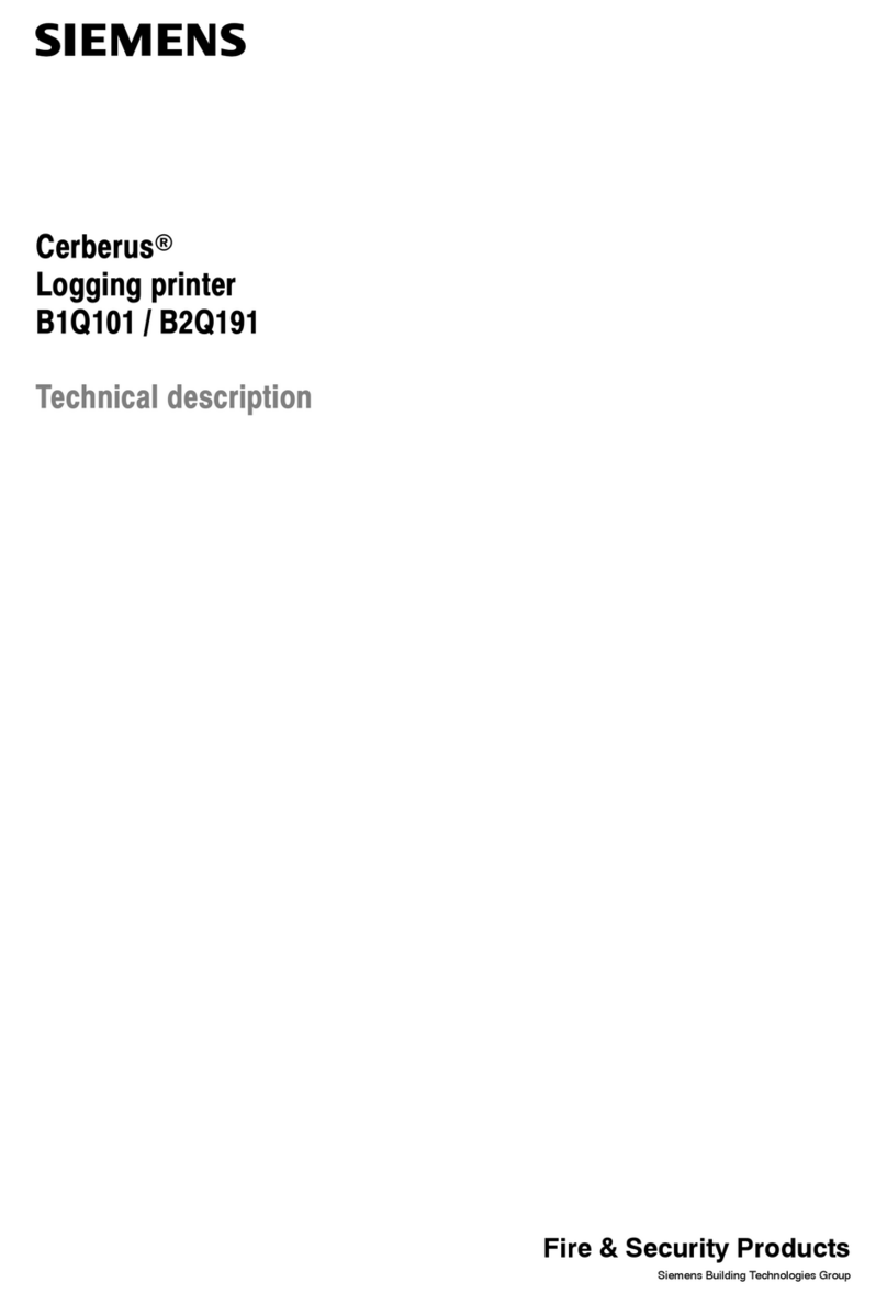 Siemens Cerberus B1Q101 Parts list manual