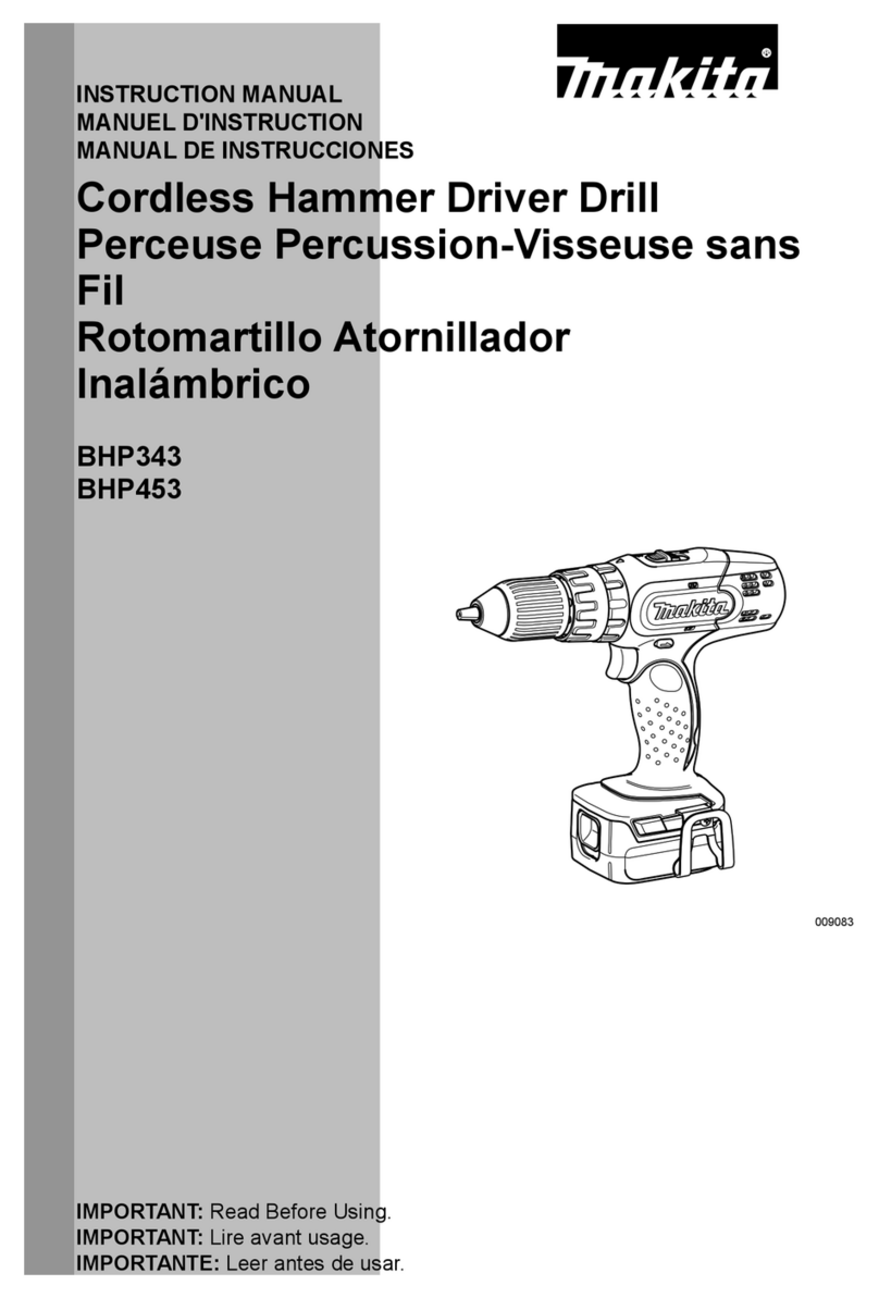Makita BHP343 User manual