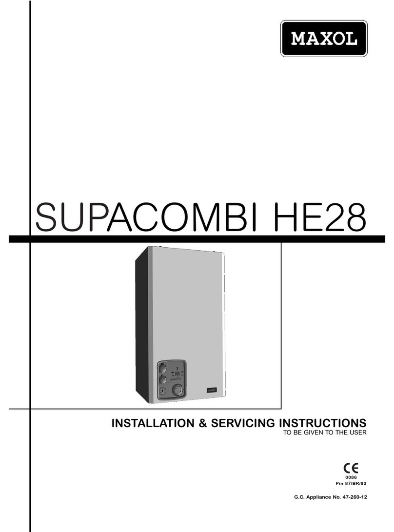 Maxol SUPACOMBI HE28 Installation & servicing instructions