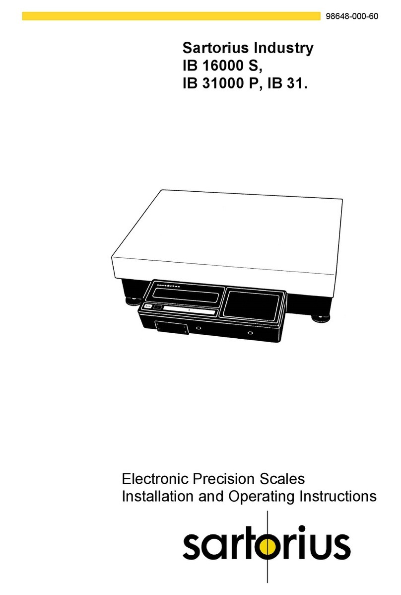 Sartorius IB 31 User manual