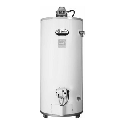 A.O. Smith ATMOSPHERIC VENTED WATER HEATER User manual A.O. Smith ATMOSPHERIC VENTED WATER HEATER User manual