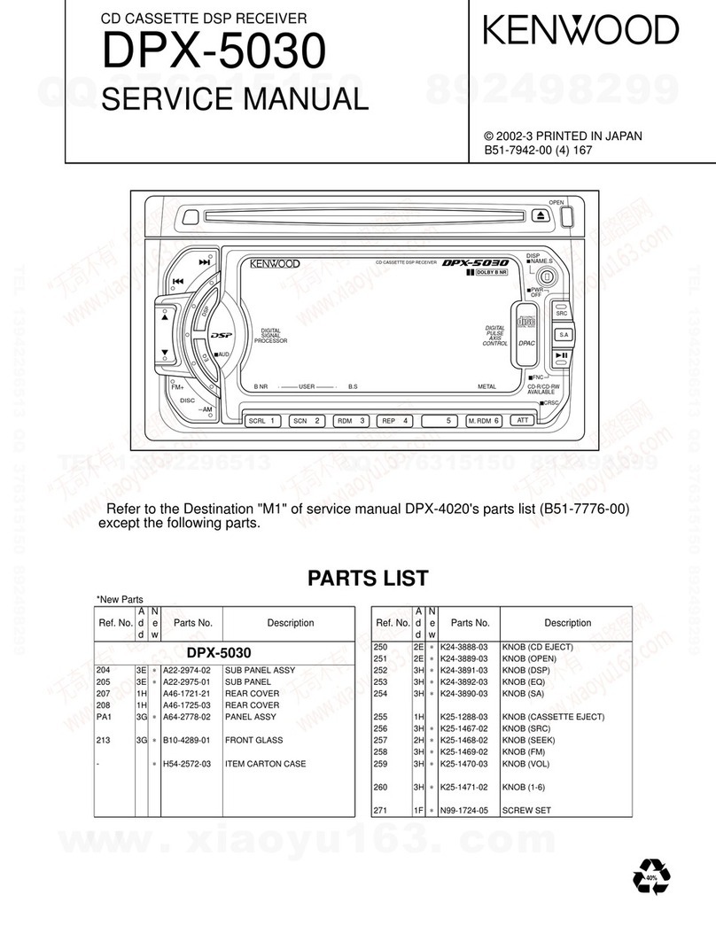 Kenwood DPX-4020 Service manual
