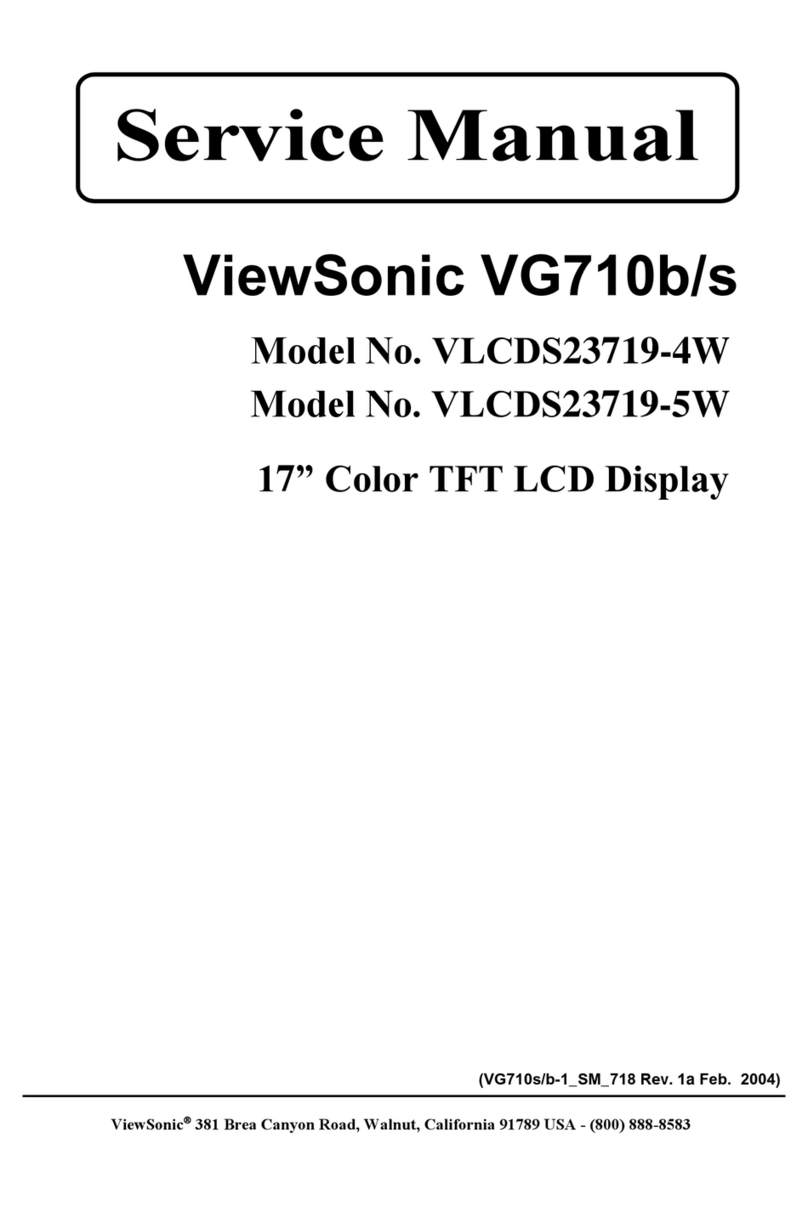 ViewSonic VG710B - 17" LCD Monitor User manual