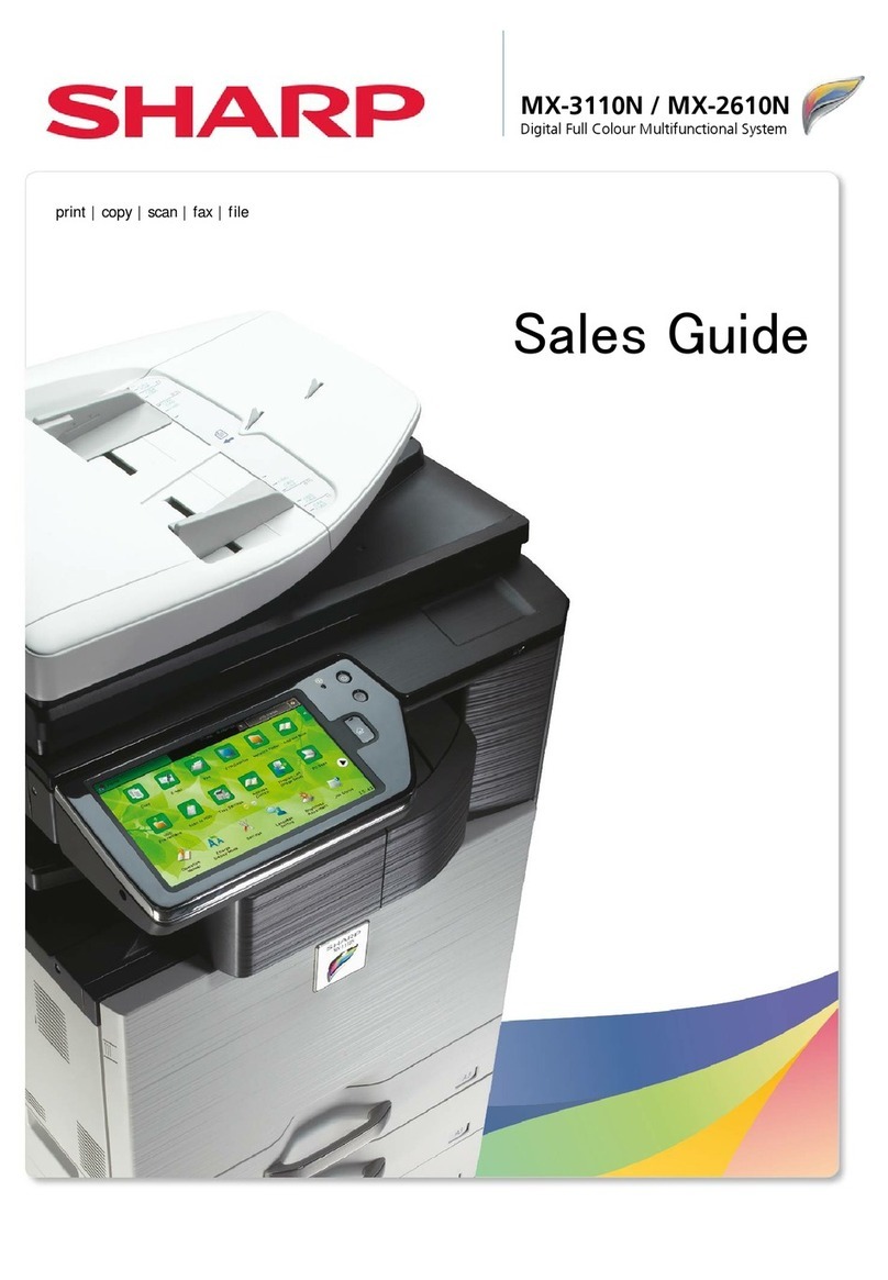Sharp MX-3110N User manual Sharp MX-3110N User manual