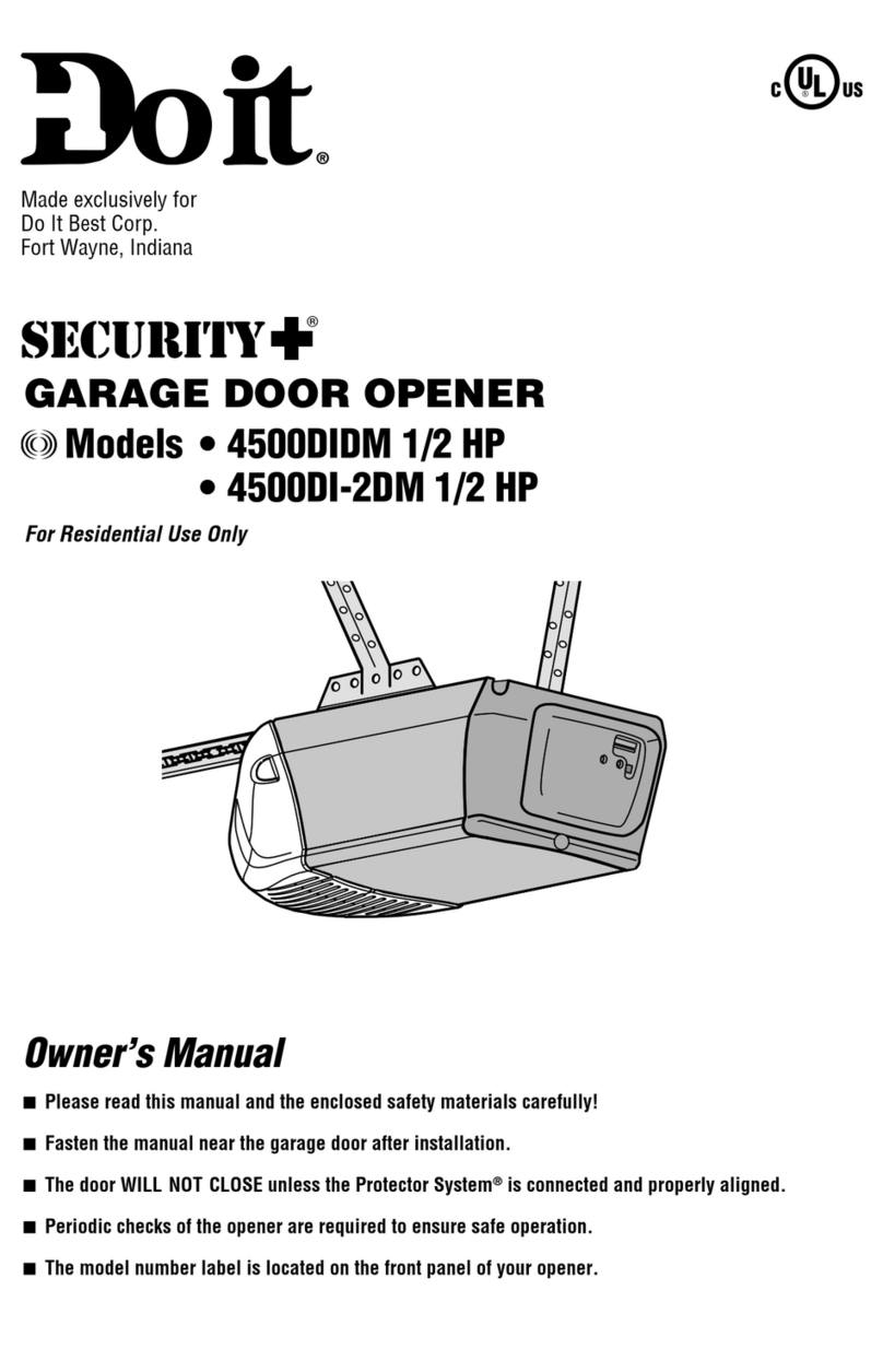 Do-it 4500DIDM 1/2 HP owner's manual