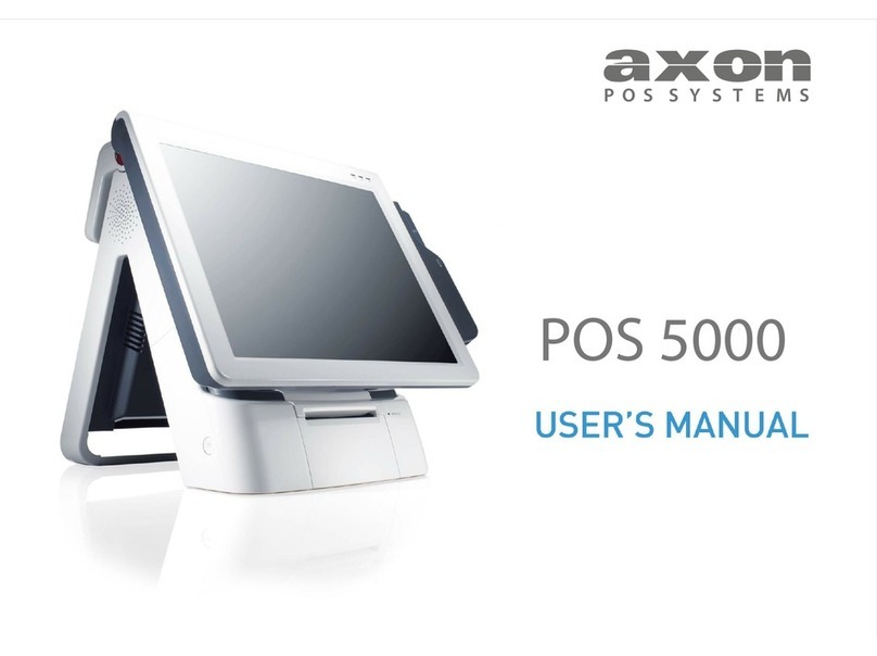 Axon POS System POS 5000 user manual