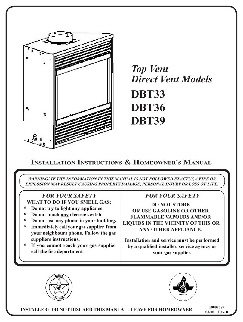 Majestic DBT33 Installation instructions & homeowner's manual Majestic DBT33 Installation instructions & homeowner's manual