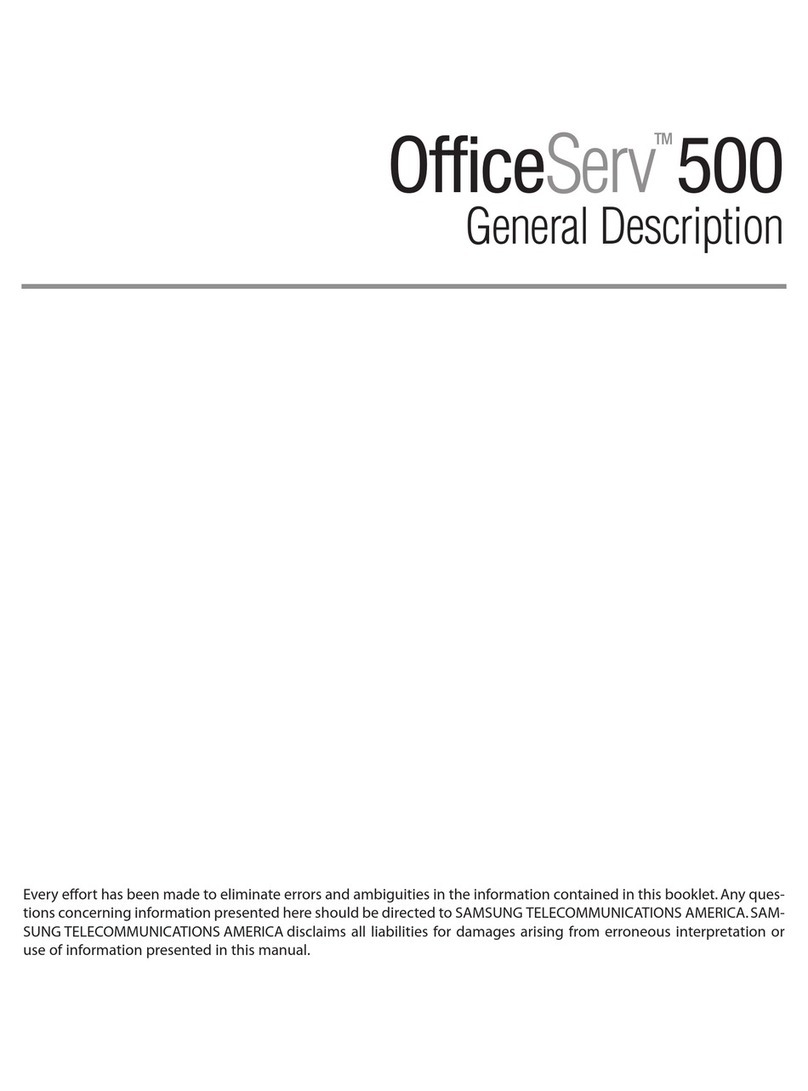 Samsung OFFICESERV 500 Series General description