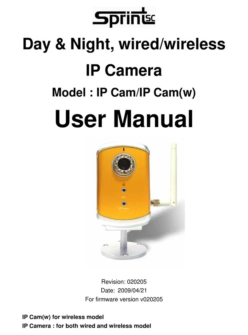 SprintSc IP Cam w user manual