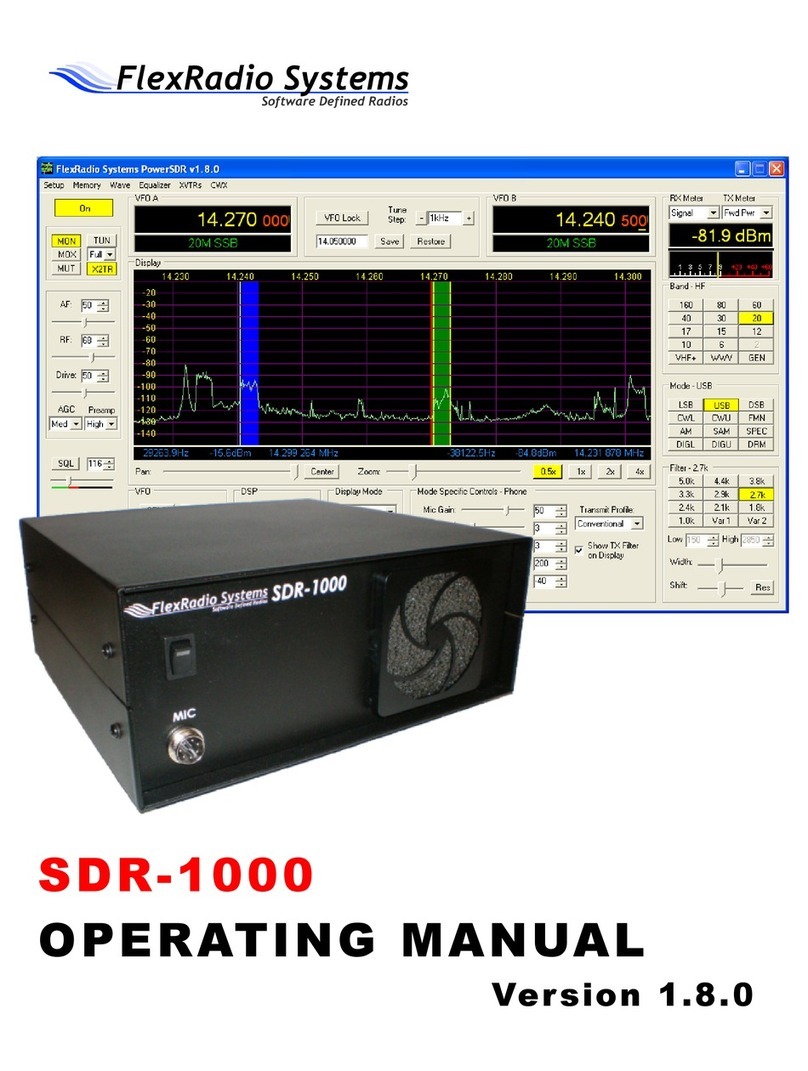 FlexRadio Systems SDR-1000 User manual