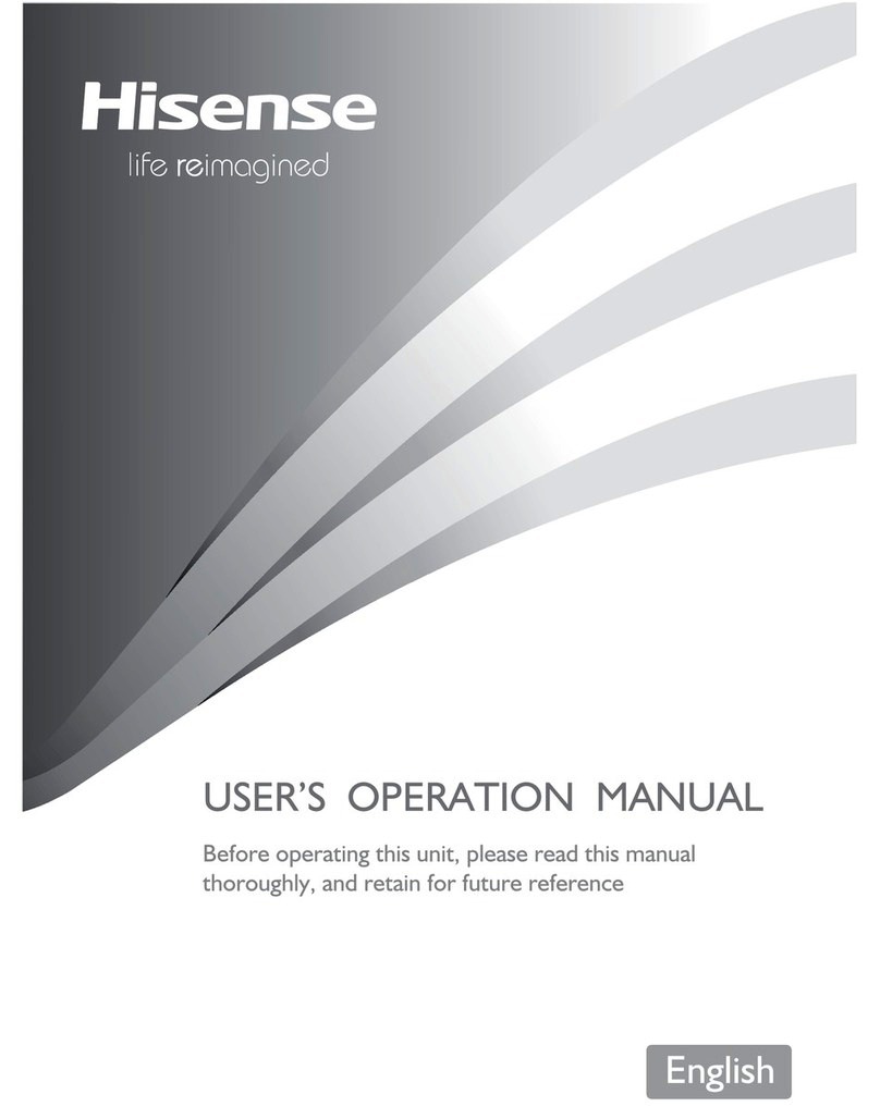Hisense RB14N1ASD Mounting instructions