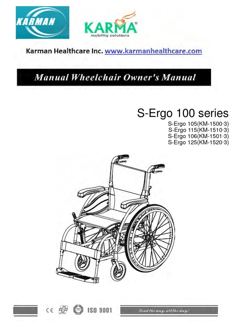 Karman Healthcare S-Ergo 105(KM-1500?3) User manual Karman Healthcare S-Ergo 105(KM-1500?3) User manual