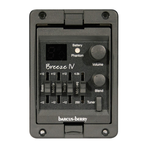 Barcus-Berry Breeze IV Operation manual