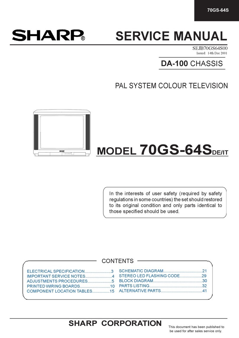 Sharp 70GS-64SDE User manual Sharp 70GS-64SDE User manual