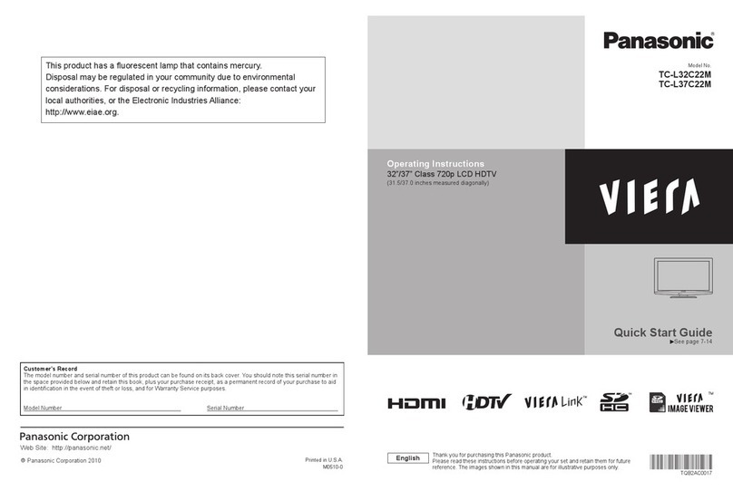 Panasonic Viera TC-L32C22M User manual