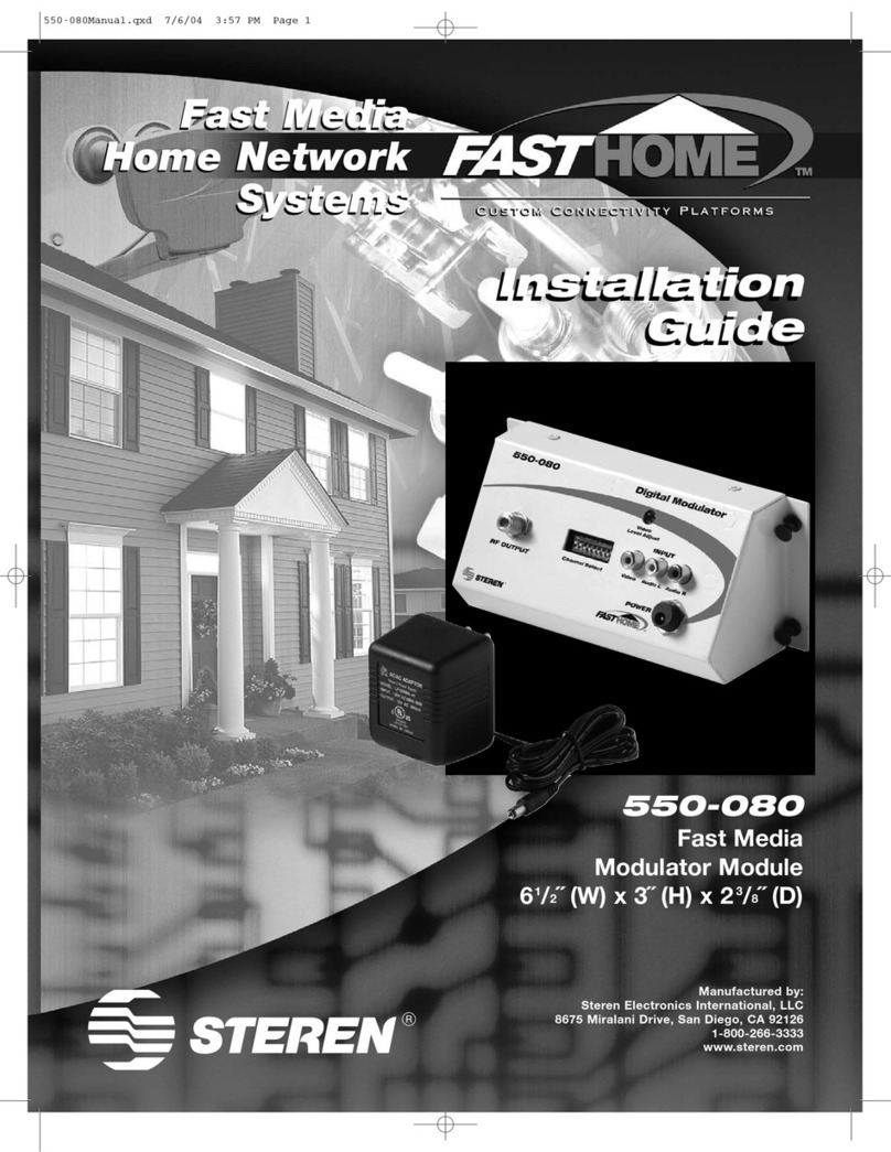 Steren Fasthome 550-080 Installaton guide