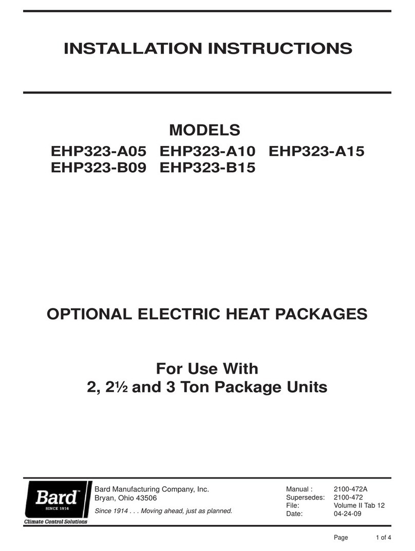 Bard EHP323-A05 User manual