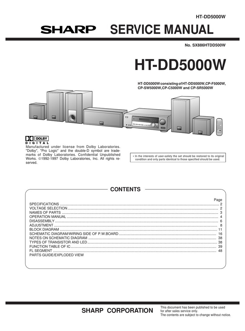 Sharp HT-DD5000W User manual Sharp HT-DD5000W User manual