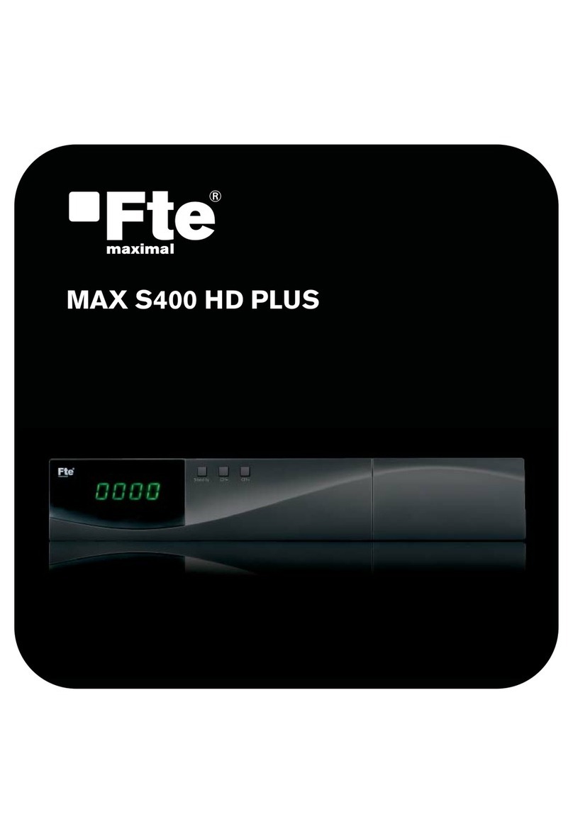 FTE MAX S400 HD PLUS Quick installation guide