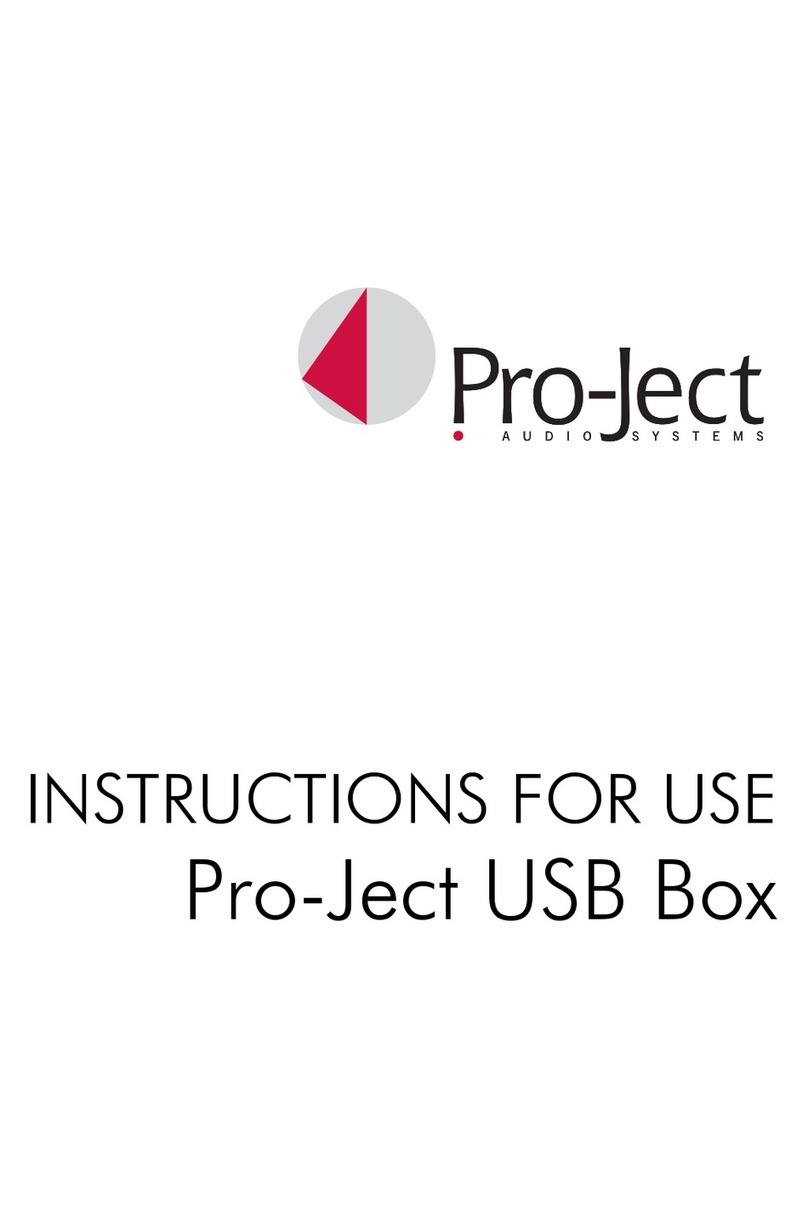 Pro-Ject Audio Systems usb box Instructions for use