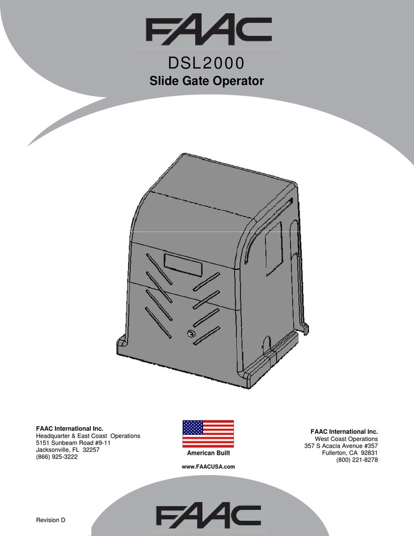 FAAC DSL2000 Manuals