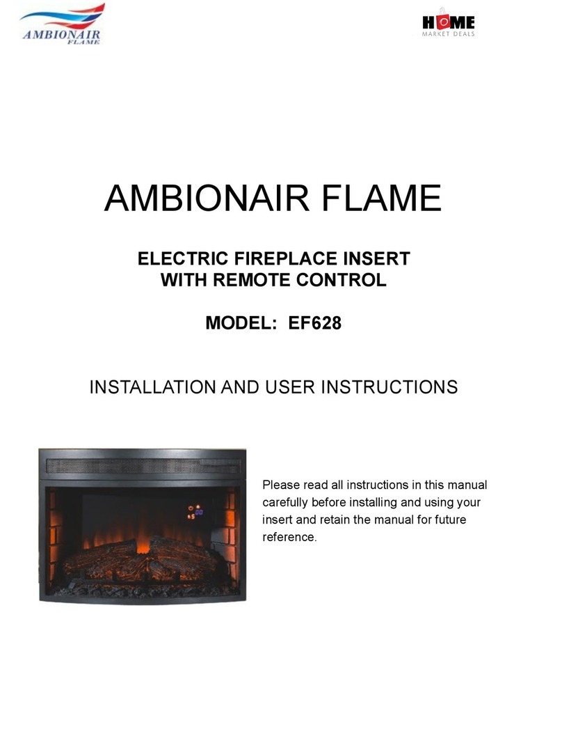 AMBIONAIR FLAME EF628 Installation and user instructions AMBIONAIR FLAME EF628 Installation and user instructions