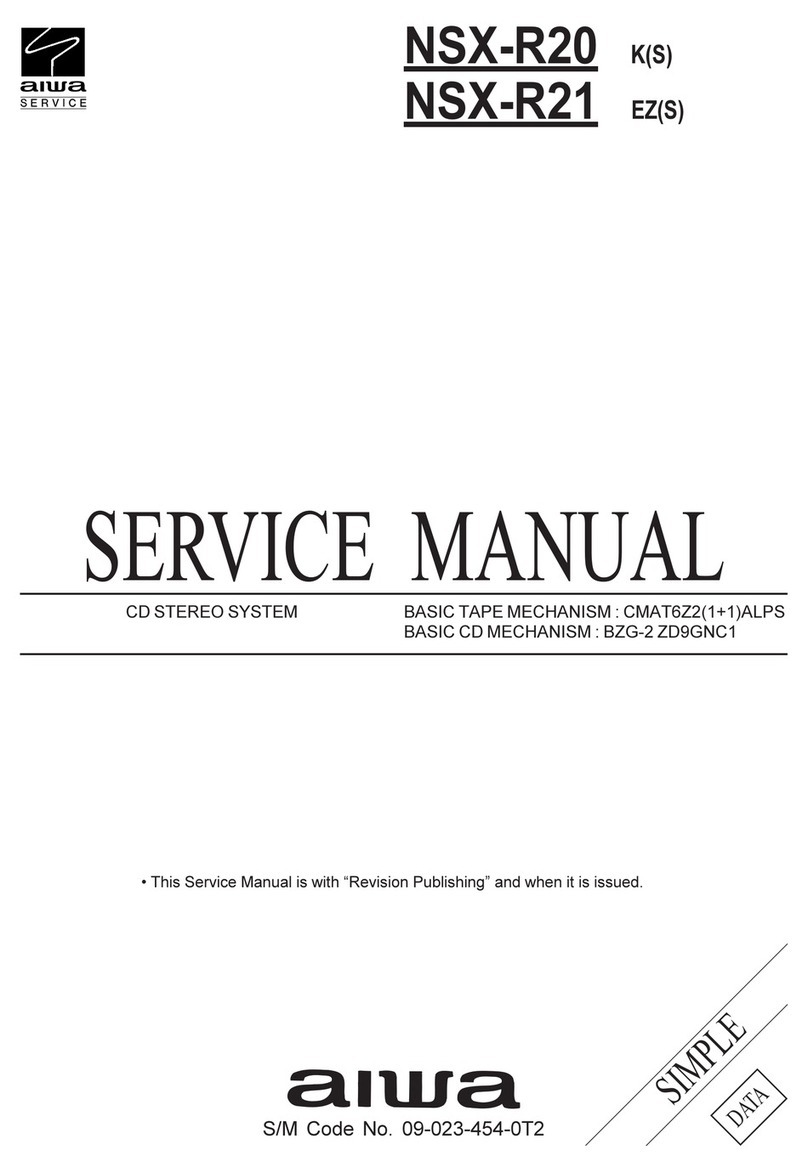 Aiwa NSX-R20 - SERVICE User manual