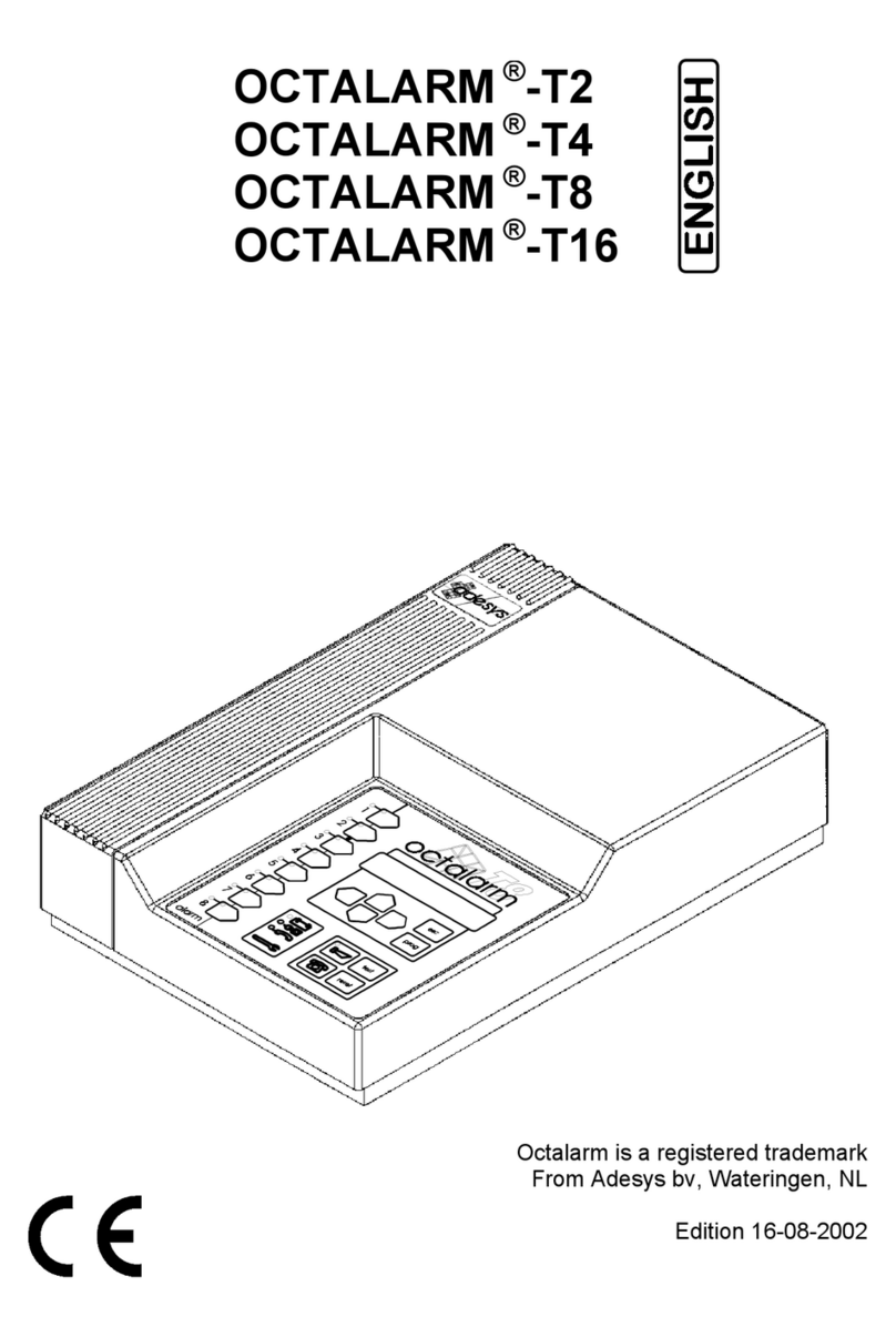 Octalarm T2 user manual
