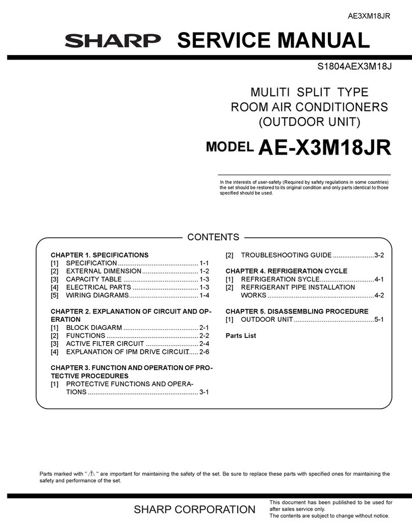 Sharp AE-X3M18JR User manual Sharp AE-X3M18JR User manual