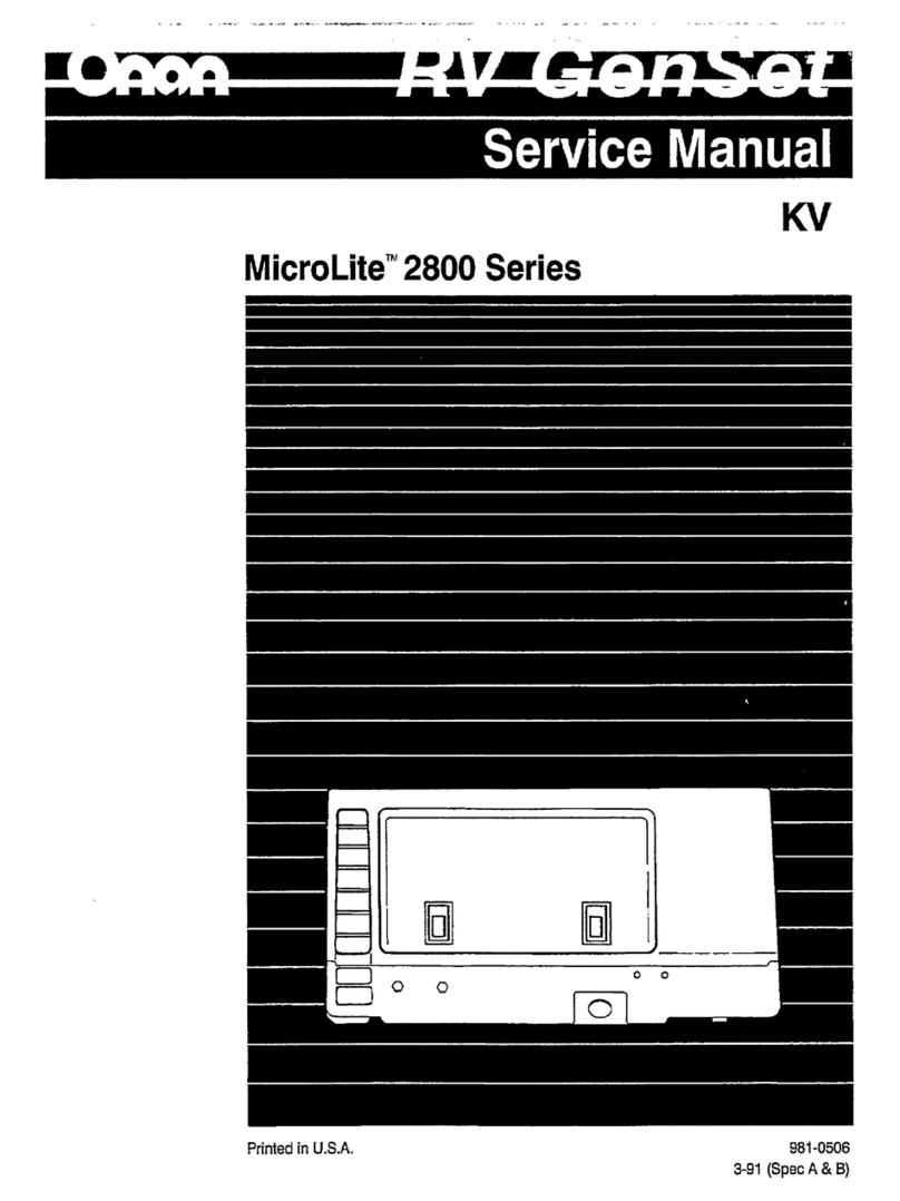 Onan MicroLite 2800 Series User manual Onan MicroLite 2800 Series User manual