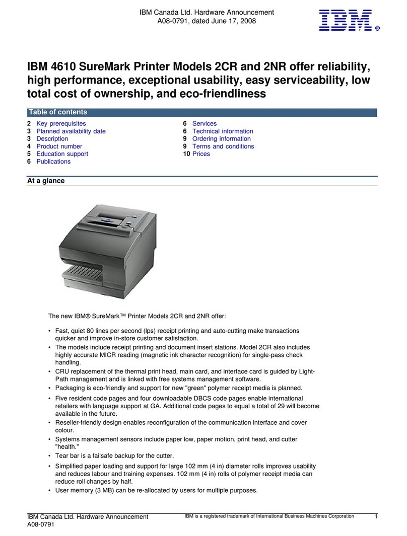 IMB 4610 SureMark 2CR user manual