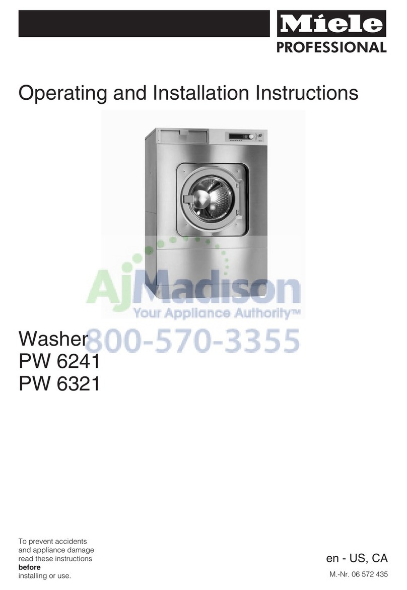 Miele PW 6321 User manual Miele PW 6321 User manual