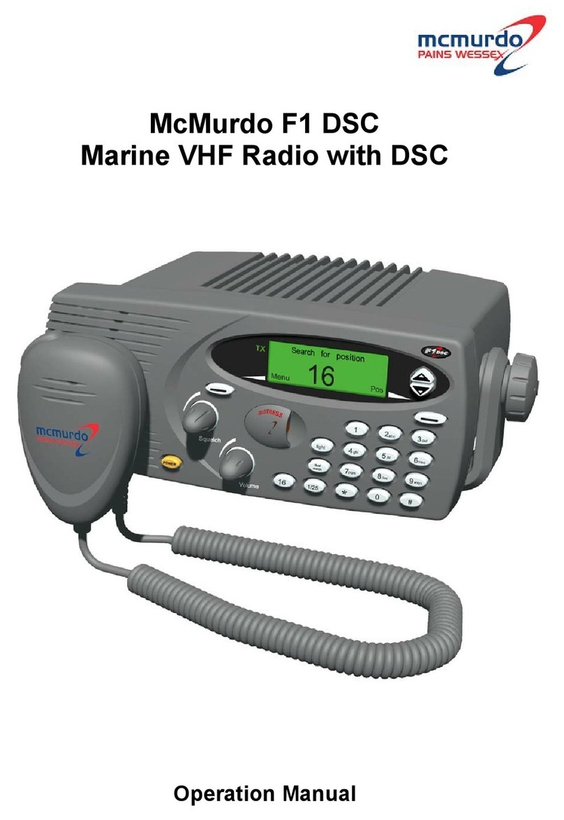 mcmurdo F1 DSC Operation manual
