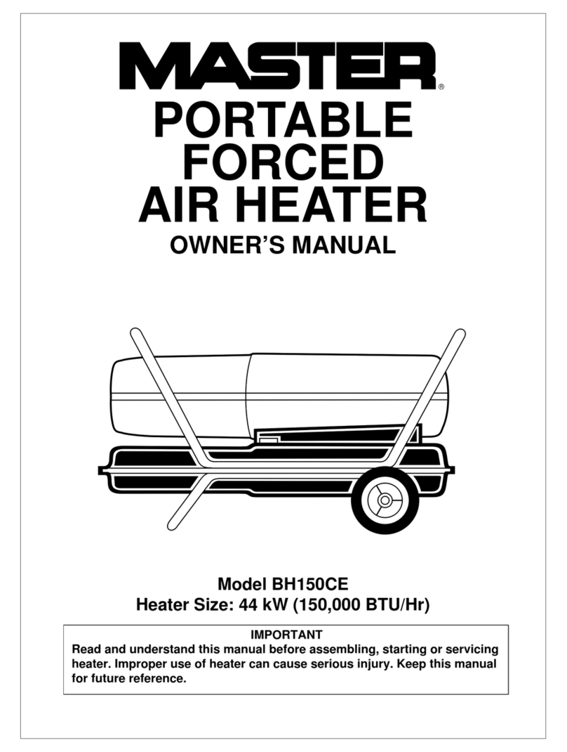 Master BH150CE User manual