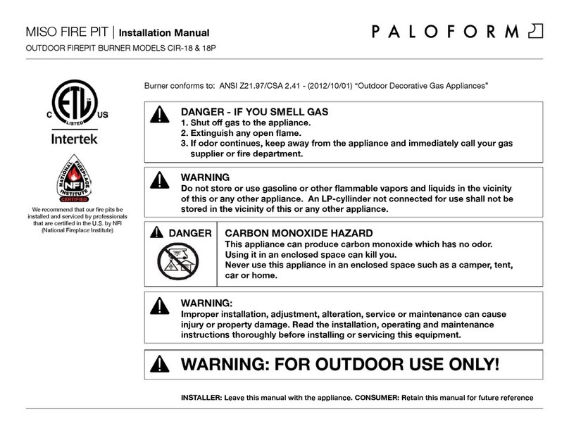 Paloform MISO CIR-18 User manual Paloform MISO CIR-18 User manual
