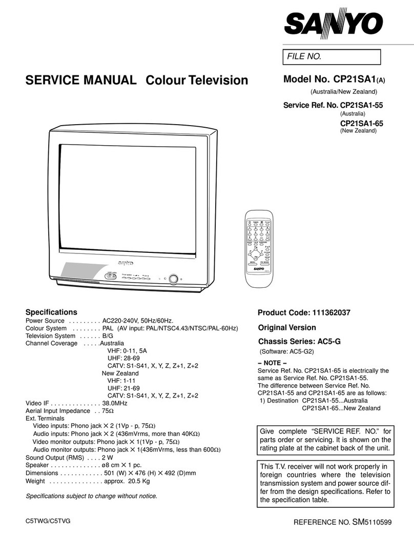 Sanyo CP21SA1 User manual Sanyo CP21SA1 User manual