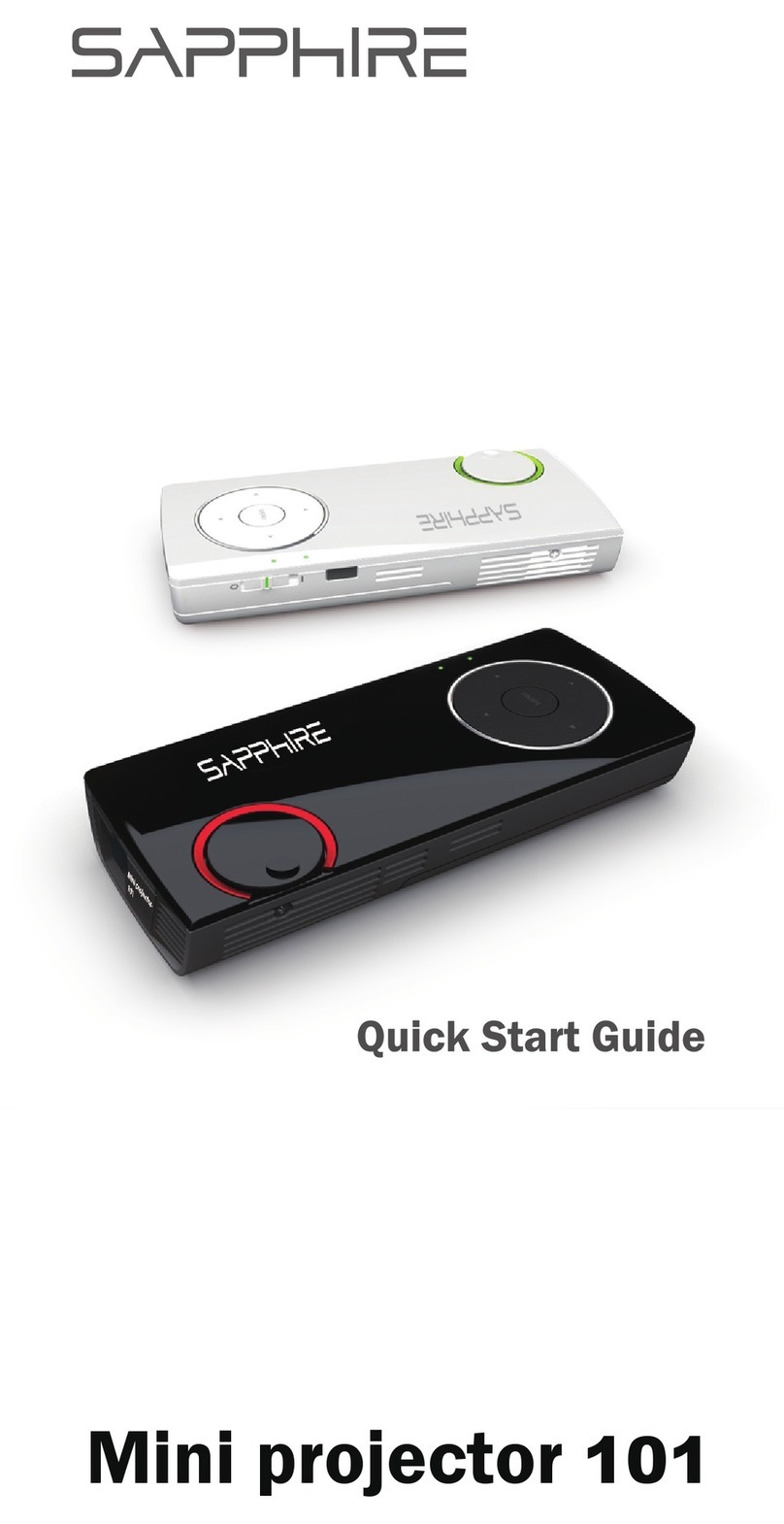 Sapphire Audio Mini projector 101 quick start guide