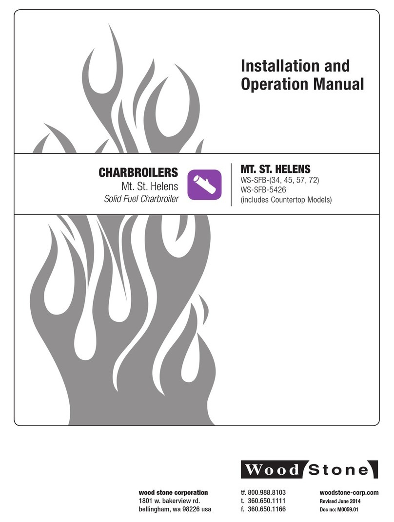 Wood Stone MT. ST. HELENS WS-SFB-34 Installation and operation manual