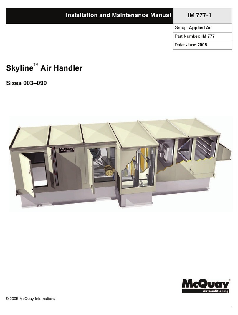 McQuay Skyline IM 777-1 Manual