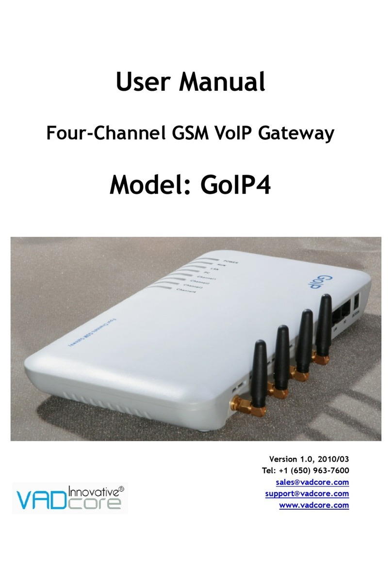 VADcore GoIP4 user manual