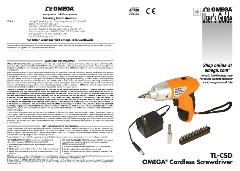 Omega TL-CSD user guide