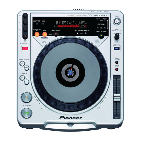 Pioneer CDJ-800MK2 User manual