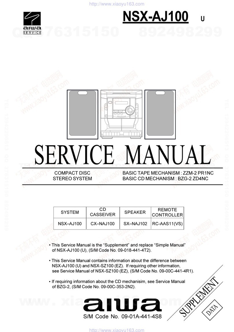 Aiwa NSX-AJ100 Service manual