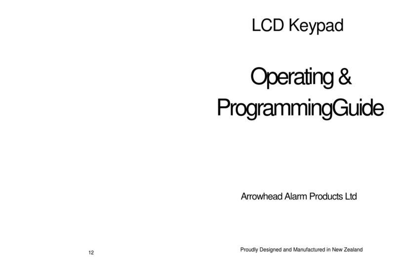 Arrowhead LCD Keypad User manual
