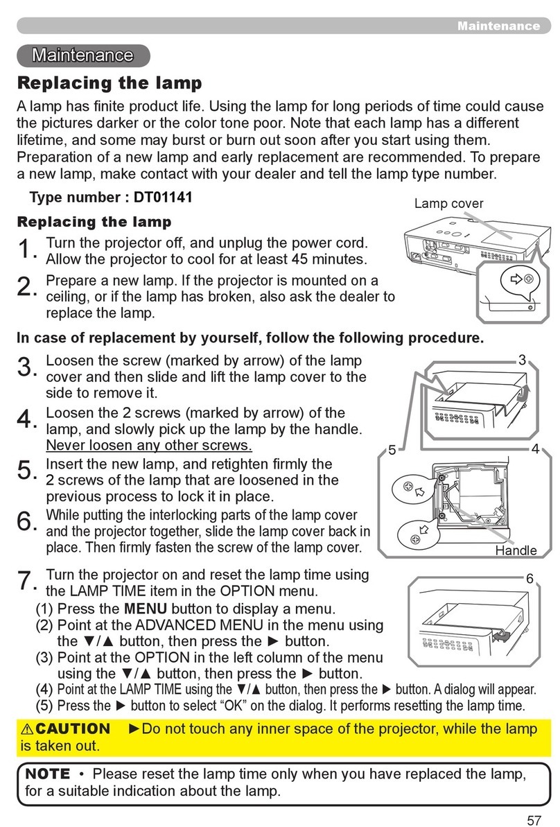 Hitachi CP-X2020 User manual