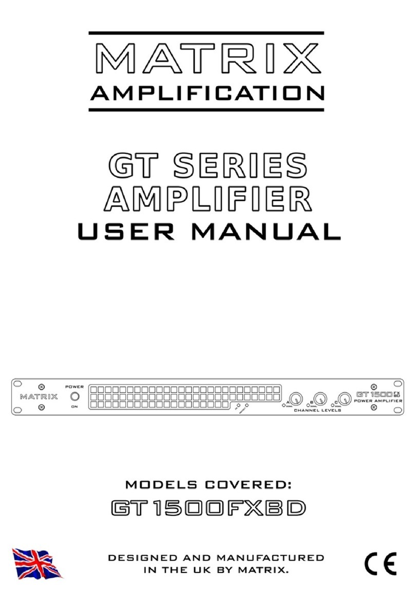 Matrix GT1500FXBD user manual