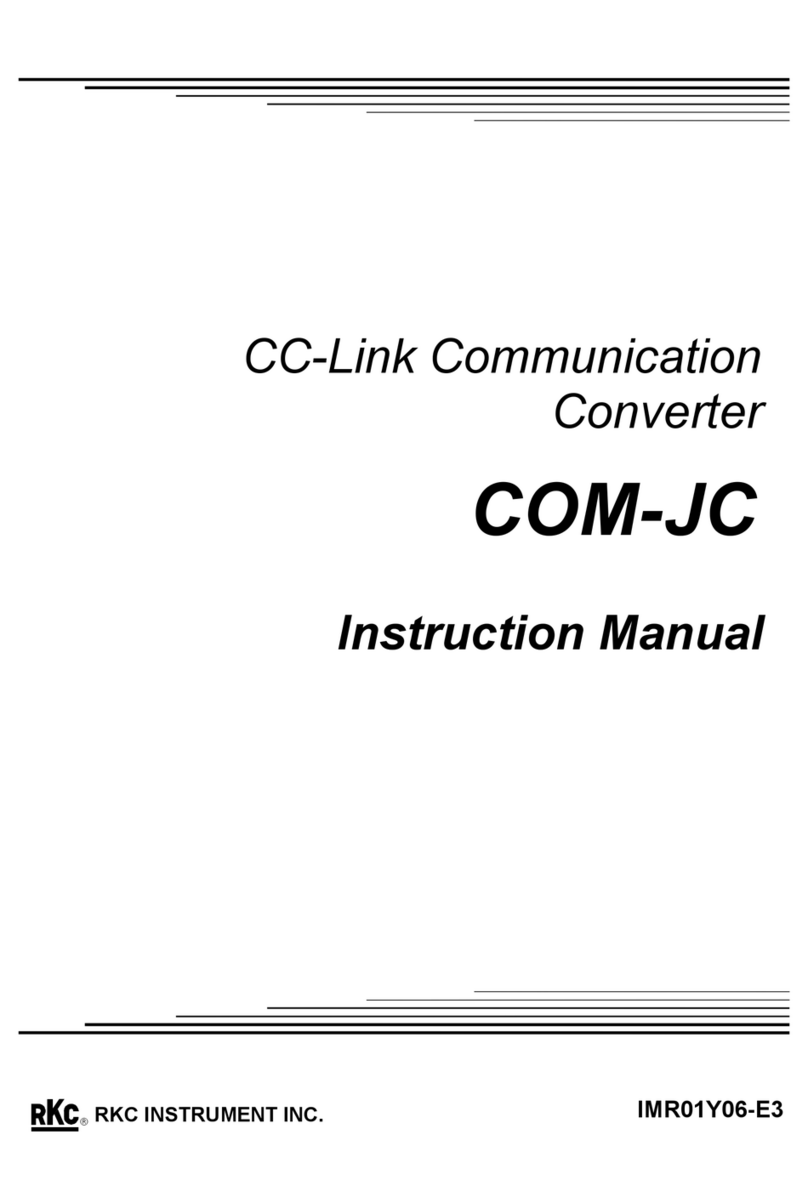 RKC INSTRUMENT COM-JC User manual