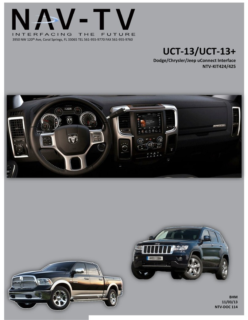 Nav TV UCT-13 user manual