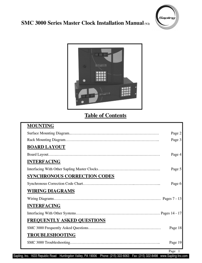 Sapling SMC 3000 Series User manual