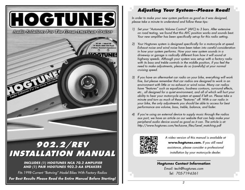 Hogtunes 902.2 REV User manual